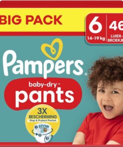 Pampers - Baby Dry Pants - Maat 6 - Big Pack - 46 stuks - 14/19 KG