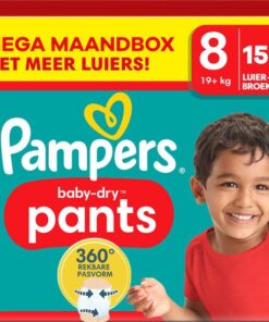 Pampers - Baby Dry Pants - Maat 8 - Mega Maandbox - 156 luierbroekjes