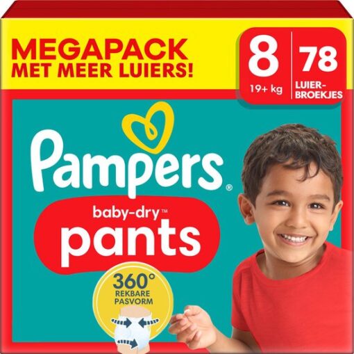 Pampers - Baby Dry Pants - Maat 8 - Mega Pack - 78 luierbroekjes