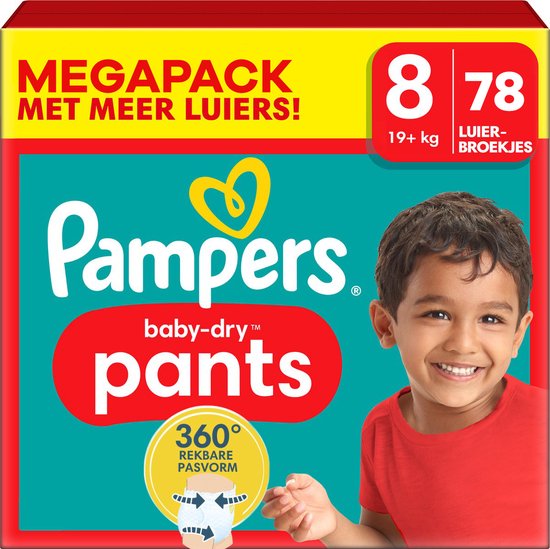 Pampers - Baby Dry Pants - Maat 8 - Mega Pack - 78 luierbroekjes