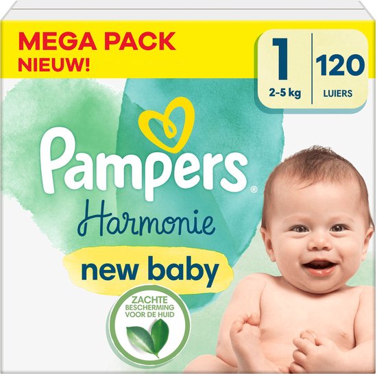 Pampers - Harmonie - Maat 1 - Mega Pack - 120 stuks - 2/5 KG