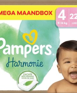 Pampers - Harmonie - Maat 4 - Mega Maandbox - 222 stuks - 9/14 KG