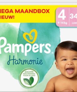 Pampers - Harmonie - Maat 4 - Mega Maandbox - 348 stuks - 9/14 KG