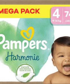 Pampers - Harmonie - Maat 4 - Mega Pack - 74 stuks - 9/14 KG