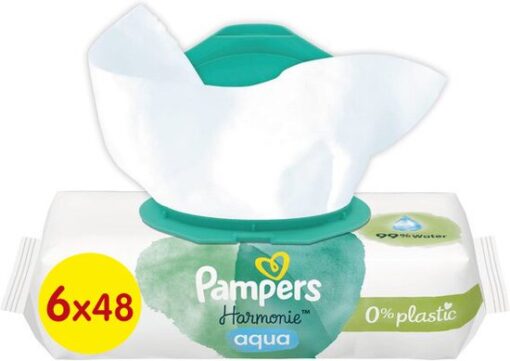 Pampers - Harmonie Aqua - Billendoekjes - 288 doekjes - 6 x 48