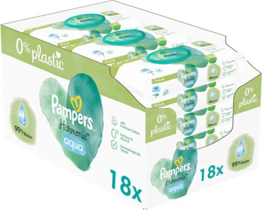 Pampers - Harmonie Aqua - Billendoekjes - 864 doekjes - 18 x 48