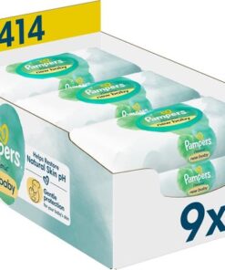 Pampers - Harmonie New Baby - Billendoekjes - 414 doekjes - 9 x 46