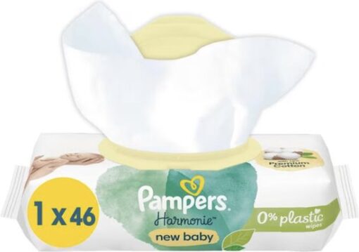 Pampers - Harmonie New Baby - Billendoekjes - 46 doekjes - 1 x 46