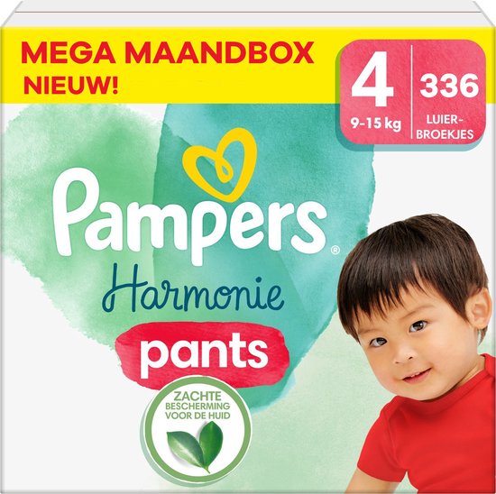 Pampers - Harmonie Pants - Maat 4 - Mega Maandbox - 336 stuks - 9/15 KG