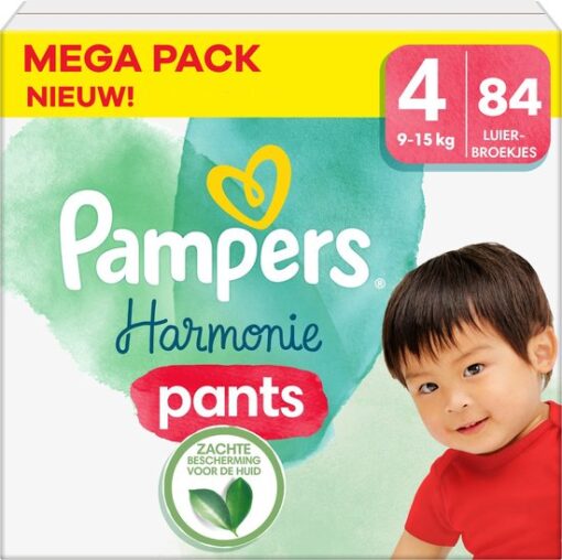 Pampers - Harmonie Pants - Maat 4 - Mega Pack - 84 stuks - 9/15 KG