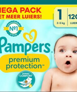 Pampers - Premium Protection - Maat 1 - Mega Pack - 120 stuks - 2/5 KG