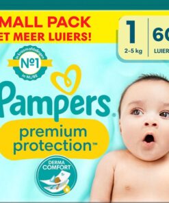 Pampers - Premium Protection - Maat 1 - Small Pack - 60 stuks - 2/5 KG