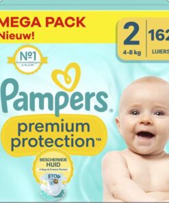 Pampers - Premium Protection - Maat 2 - Mega Pack - 162 luiers - 4/8 KG