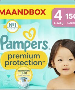 Pampers - Premium Protection - Maat 4 - Maandbox - 150 luiers - 9/14 KG