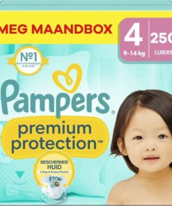 Pampers - Premium Protection - Maat 4 - Mega Maandbox - 250 luiers - 9/14 KG