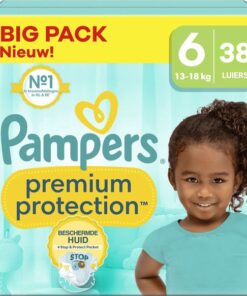 Pampers - Premium Protection - Maat 6 - Big Pack - 38 luiers - 13/18 KG