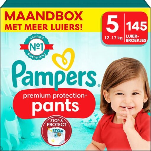 Pampers - Premium Protection Pants - Maat 5 - Maandbox - 145 stuks - 12/17 KG