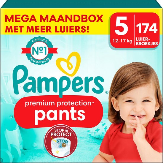 Pampers - Premium Protection Pants - Maat 5 - Mega Maandbox - 174 stuks - 12/17 KG