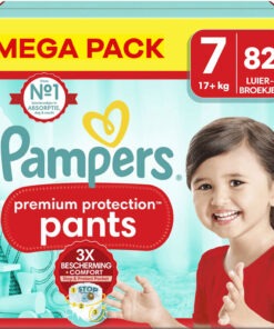 Pampers - Premium Protection Pants - Maat 7 - Mega Pack - 82 stuks - 17+ KG