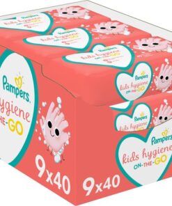 Pampers - Snoetenpoetsers - On-The-Go Kids Hygiene - 360 doekjes - 9 x 40