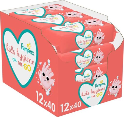 Pampers - Snoetenpoetsers - On-The-Go Kids Hygiene - 480 doekjes - 12 x 40