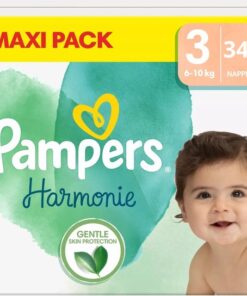 Pampers Harmonie luiers - Maat 3 - 348 luiers (6-10 KG) - 4 x 87 stuks - Mega voordeelverpakking