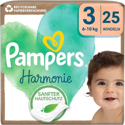 Pampers Harmonie Luiers - Maat 3 (6kg-10kg) - 25 Luiers