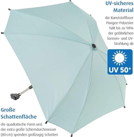 Parasol voor kinderwagen mint