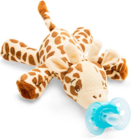 Philips Avent Knuffel Fopspeen - 0 tot 6 Maanden - 1 Speentje - Girafje - SCF348/11