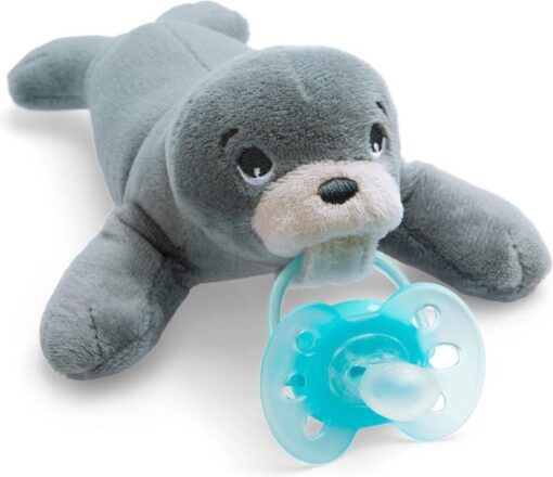 Philips Avent Snuggle SCF348/14 Knuffelspeen - 0-6 Maanden - Zeehondje