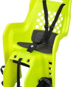 Polisport - Joy CFS Fiets Kinderzitje Bagagedrager - Fluo Geel extra zichtbaar