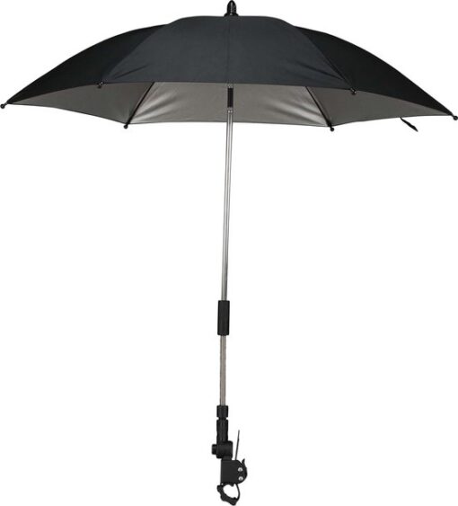 Prénatal parasol kinderwagen / buggy universeel - UV 50+ protectie - Zwart - Ø 80 cm