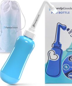 PurelyGoods® Peri Bottle - Mobiele Bidet - Vaginale Douche - Perineum - Zwanger - BPA-vrij - Postpartum Spoelfles - 450ML - Blauw