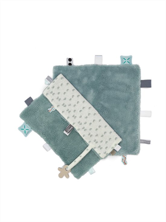 Snoozebaby Knuffeldoekje Sweet Dreaming Gray Mist - 25x25 cm