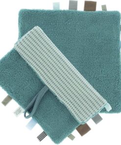 Snoozebaby Organisch Knuffeldoekje Smokey Green - 25x25 cm