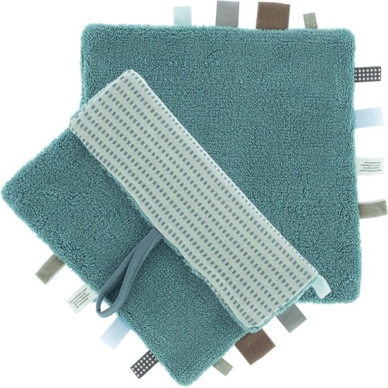 Snoozebaby Organisch Knuffeldoekje Smokey Green - 25x25 cm