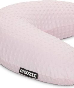 Snoozzz Voedingskussen Small met afneembare hoes Roze - Fiber vulling - 120 cm