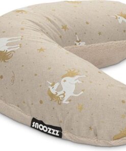 Snoozzz Voedingskussen Small met afneembare hoes Unicorn - Fiber vulling - 120 cm