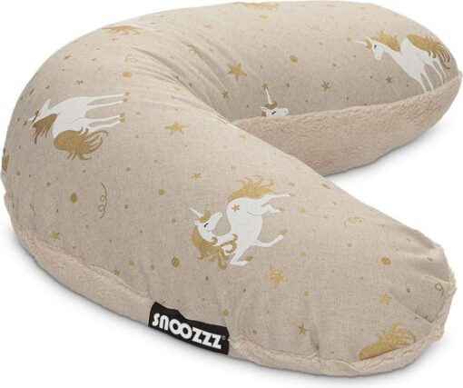 Snoozzz Voedingskussen Small met afneembare hoes Unicorn - Fiber vulling - 120 cm