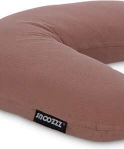 Snoozzz Voedingskussen Small met Fiber vulling en afneembare hoes - Chestnut - 120 cm