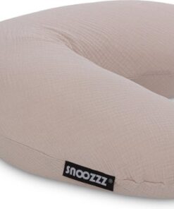 Snoozzz Voedingskussen Small met Fiber vulling en afneembare hoes - Sand - 120 cm