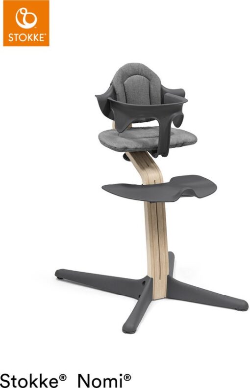 Stokke® Nomi® stoel Anthracite/Naturel