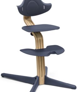 Stokke® Nomi® stoel Navy/Eikenhout