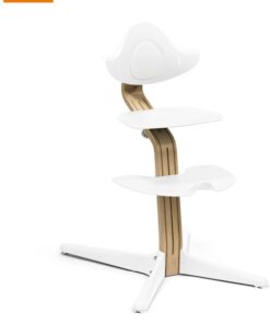 Stokke® Nomi® stoel Wit/Eikenhout