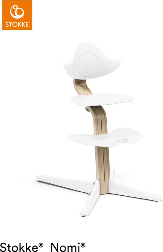 Stokke® Nomi® stoel Wit/Naturel