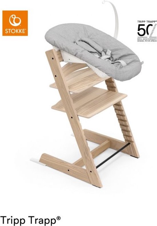 Stokke Tripp Trapp Kinderstoel - Ash Natural 50th Anniversary Met Gratis Newbornset