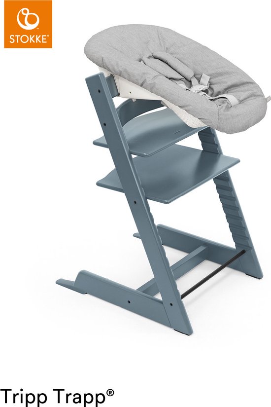 Stokke Tripp Trapp Kinderstoel - Fjord Blue Met Newbornset