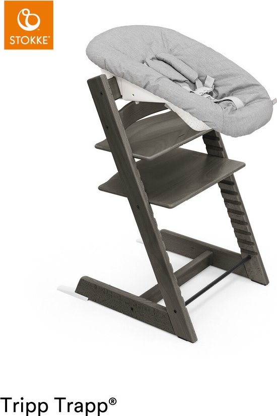 Stokke Tripp Trapp Kinderstoel - Hazy Grey Met Newbornset