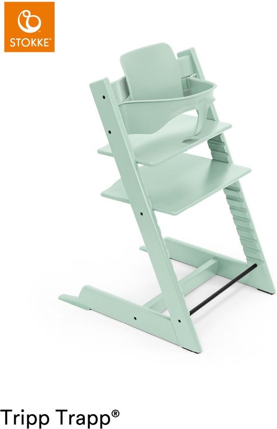 Stokke Tripp Trapp Kinderstoel - Soft Mint + Baby Set -™