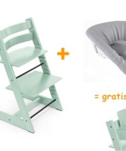 Stokke tripp trapp kinderstoel - Soft mint + newbornset + babyset!!